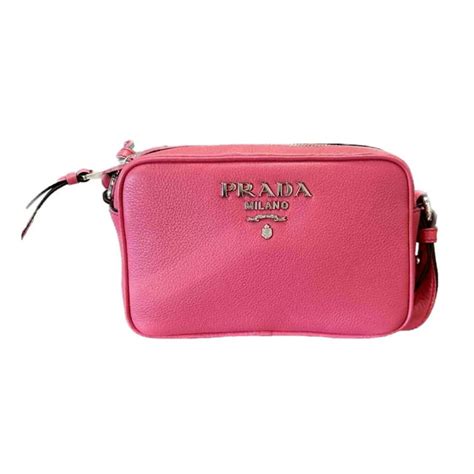 prada vitello phenix crossbody small pink|Prada silver crossbody handbags.